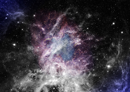 远在射向星云和空的边缘本图像由NASA提供的元素正在射出星云图片