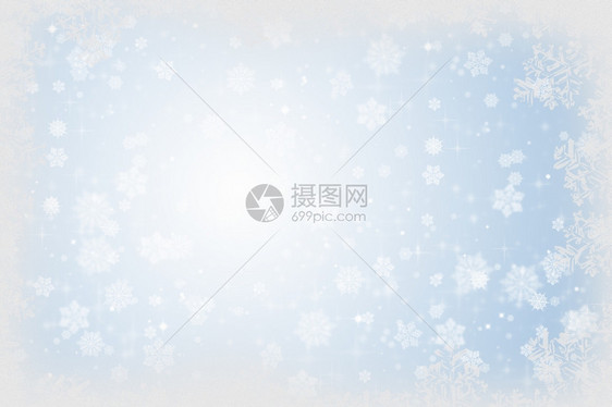 冬季雪圣诞节背景有雪花和星图片