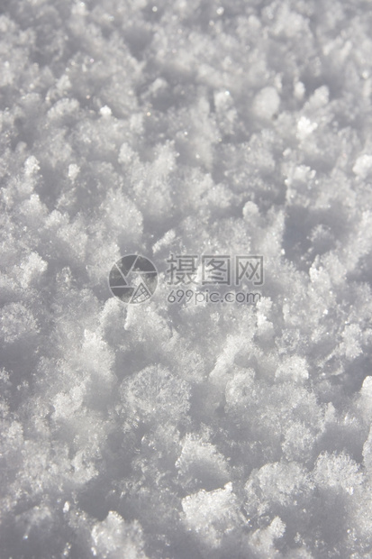 冬季雪表水晶纹理关闭图片