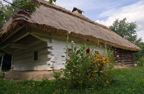 乌克兰历史小屋世纪前Pirogovo村乌克兰民间建筑博物馆基辅附近图片