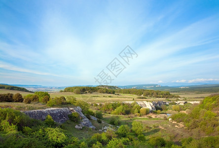 春季山地景观克里米亚乌兰图片