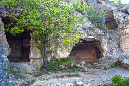 查看ChufutKale古老洞穴定居点乌克兰里米亚图片