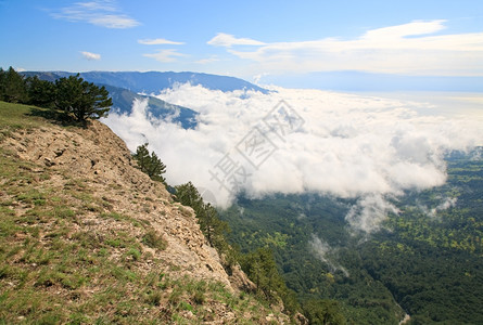 CloudyAjPetri山顶视图克里米亚乌兰图片