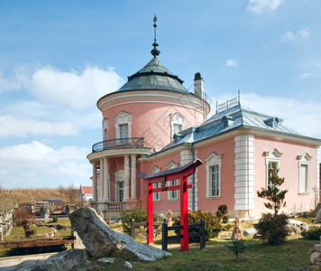 Zolochiv古城堡乌克兰利沃夫地区荷兰风格1634年由JakubSobieski建造的春景图片