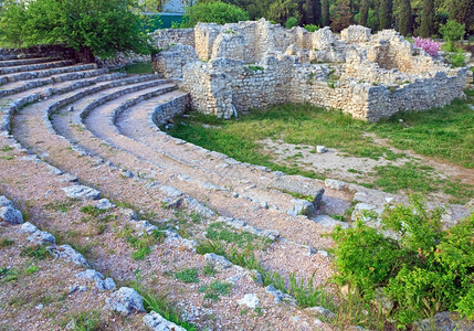 切尔索尼斯塞瓦托波尔克里米亚乌兰古老的两栖剧院图片
