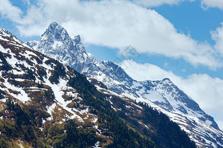 夏季山景奥地利沃拉尔贝格华沙图片