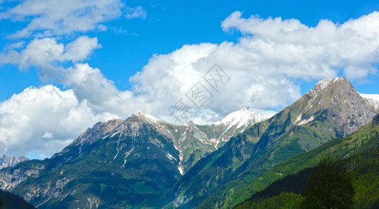 夏季阿尔卑斯山观奥地利沃思拉尔贝格图片