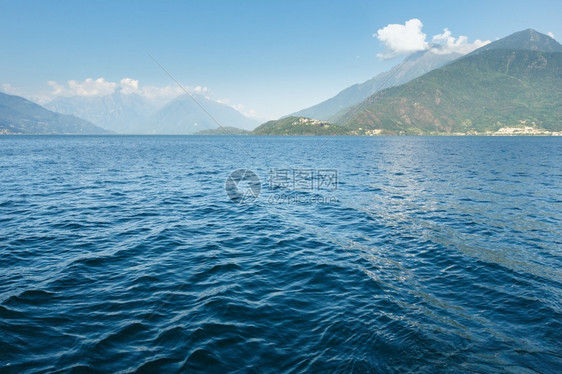 Como湖意大利船上夏季观光图片