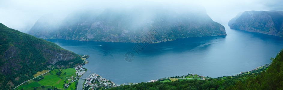 Stegastein视点挪威索格诺格峡湾奥兰全景图片