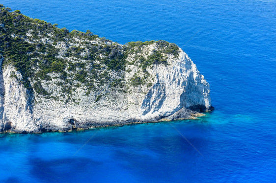 夏季海岸线景观希腊Zakynthos纳瓦吉奥湾附近图片