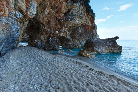 Mylopotamos海滩夏季风景希腊爱琴海图片