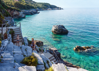 Mylopotamos海滩夏季风景希腊爱琴海图片