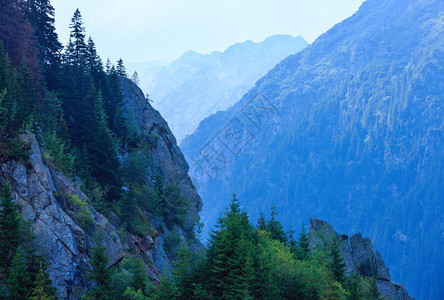 Transfagarasan公路罗马尼亚夏季山景图片