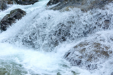 瀑布封闭的水自然背景图片