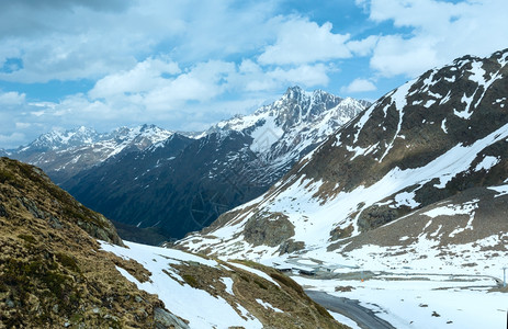 夏季阿尔卑斯山的滑雪站奥地利图片