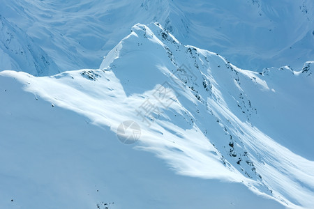 奥茨塔尔阿卑斯山冬季景观奥地利图片