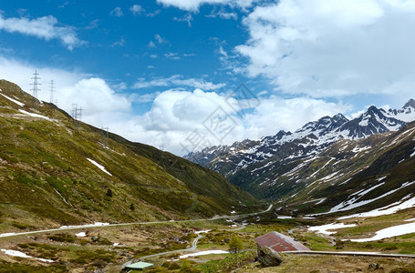 圣哥达多或特哈德过山夏季风景瑞士图片