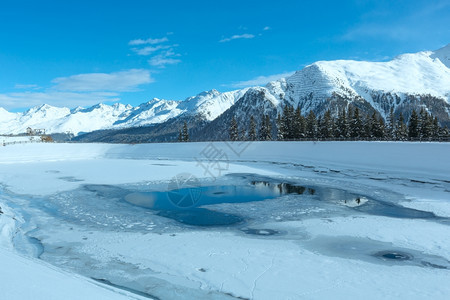 奥地利提罗兰山脉的Kappl滑雪区图片