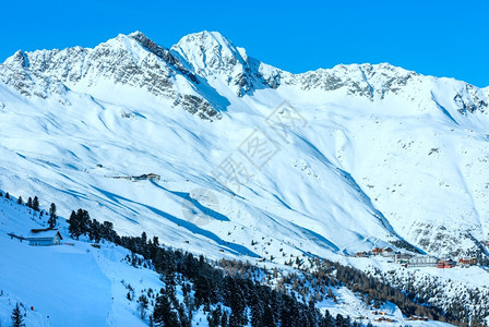 雪坡奥地利提洛尔滑雪机舱升降的风景图片