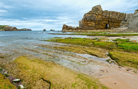 ArniaBeach西班牙大洋海岸景观图片