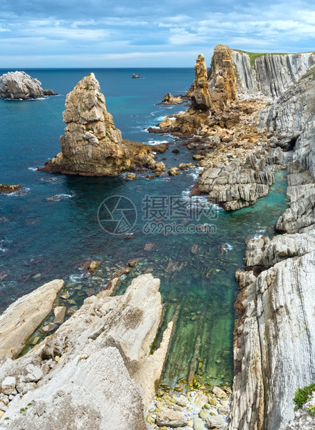 ArniaBeach西班牙大洋海岸景观图片