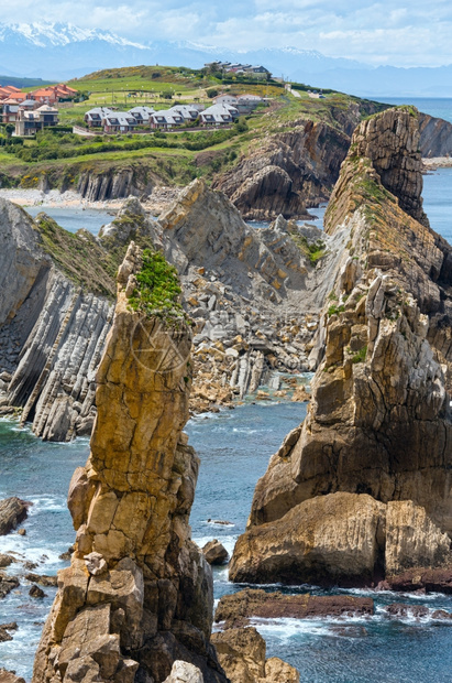 ArniaBeach西班牙大洋海岸景观图片