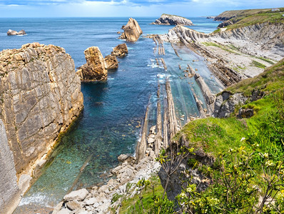 ArniaBeach西班牙大洋海岸景观图片