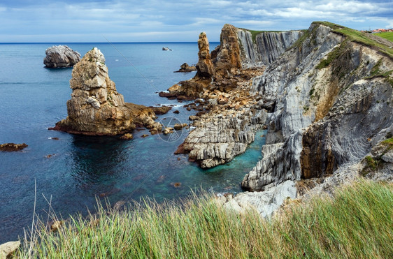 ArniaBeach西班牙大洋海岸景观图片