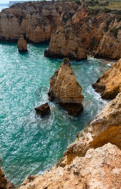 PontadaPiedade葡萄牙阿尔加韦拉各斯镇沿岸岩石形成群图片