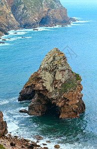 海岸附近大西洋海岸葡萄牙罗卡角波达的景象图片