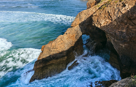 海岸悬崖最顶端风景大西洋海岩石岸图片