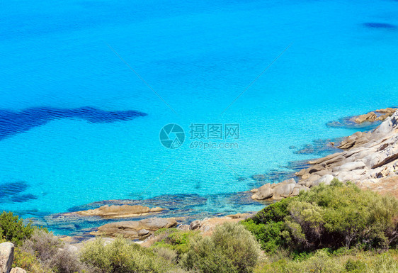 夏季海岸景观哈基迪锡索尼亚希腊图片