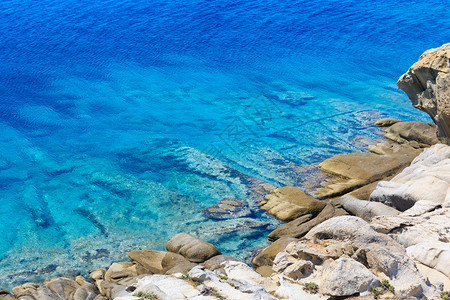 夏季爱琴海岸HalkidikiSithonia希腊图片