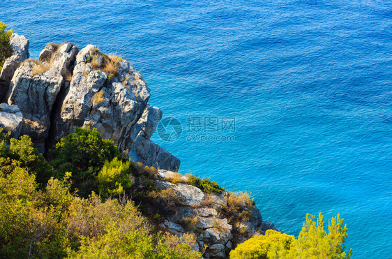 夏季海岸景观哈基迪锡索尼亚希腊图片