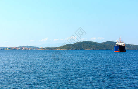 Athos半岛海岸希腊哈基迪的景象图片