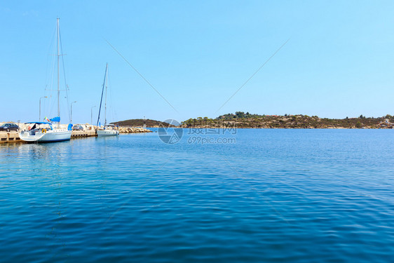 爱琴海沿岸拉戈尼西港希腊锡索尼亚图片