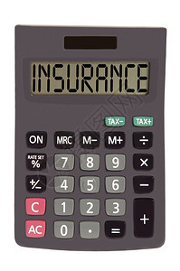 用于在白色背景上显示旧计算器的保险图片