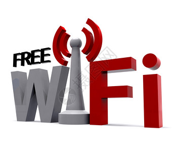 红灰WifiInternet显示访问覆盖连接的符号显示图片