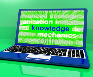笔记本电脑显示智慧和学习知识词笔记本电脑显示智慧和学习知识词图片