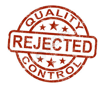 Qc拒绝的邮票显示取消和失败的产品取消和失败的产品图片