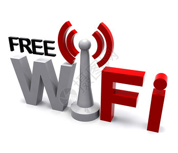 FreeWifiInternet免费无线互联网符号显示访问覆盖面连接图片