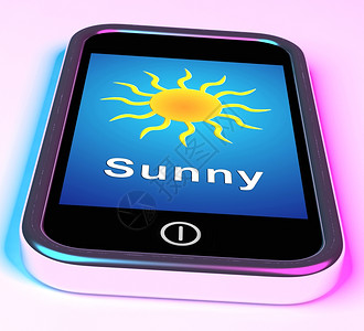移动智能手机显示阳光天气预报移动智能手机显示阳光天气预报图片