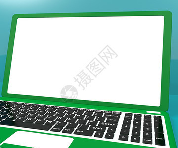绿色计算机在有白复制空间的办公桌上绿色计算机在有白复制空间的办公桌上图片