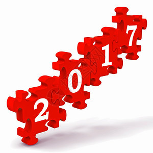 2017显示新年问候与庆典背景图片