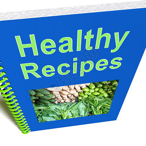 健康食谱书显示准备好的食物健康食谱书显示准备好的食物图片