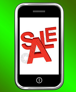 移动电话销售屏幕显示在线折扣移动电话销售屏幕显示在线折扣和促销背景图片