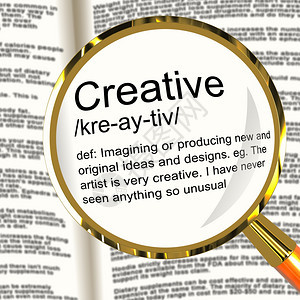 创意定义放大器显示原始思想或艺术设计创意定义放大器显示原始思想或艺术设计图片