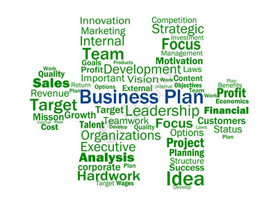 业务计划显示目标的业务计划战略或规背景图片