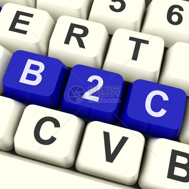 B2c消费者购买或出售的B2c关键字平均商业图片