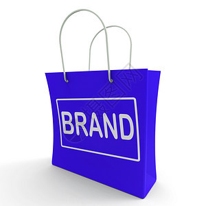 品牌购物袋展示商标或签背景图片